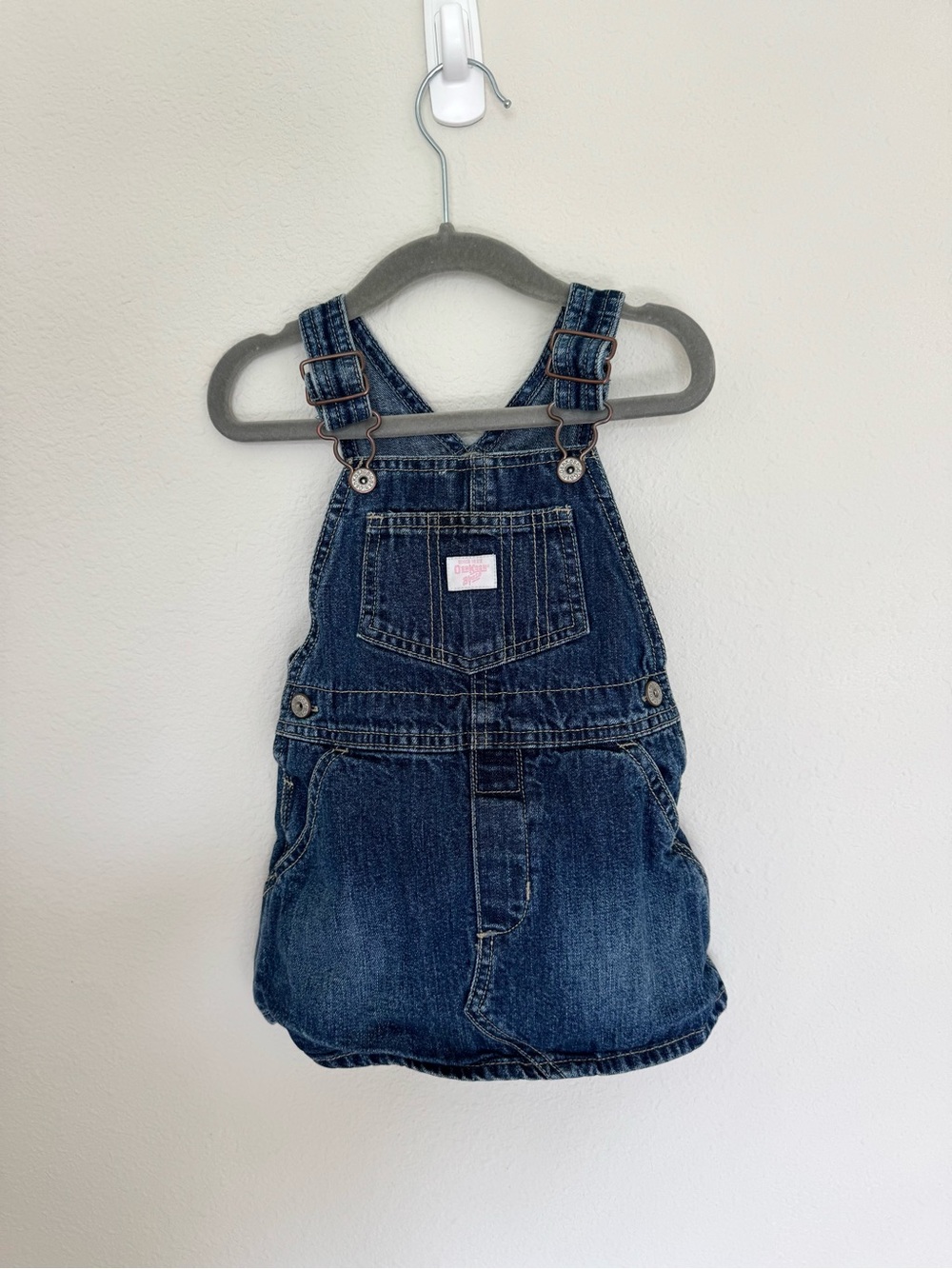 Vintage Oshkosh Overall Vestback Dress in 2T
